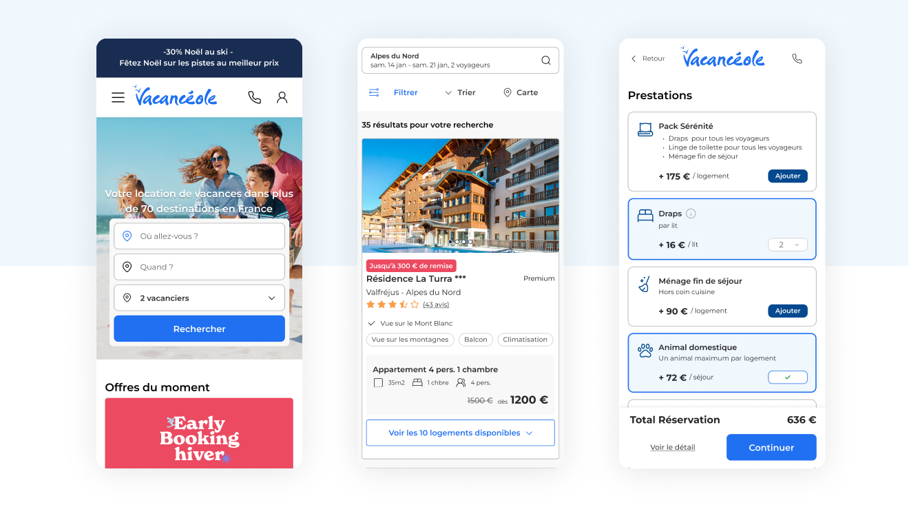 UX UI tourisme e-reservation mobile home page UX UI tourisme e-reservation mobile home page